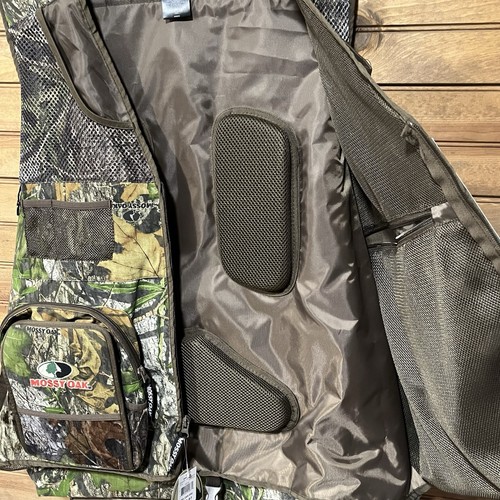 Mossy Oak Men’s Turkey Vest Camo Seat Cushion Pockets Size 46/48 NWT - Picture 13 of 15