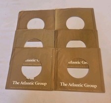 45 RPM 7" RECORD SLEEVES CO. SLEEVE 6 PACK SEE PHOTOS Atlantic Group SLV339