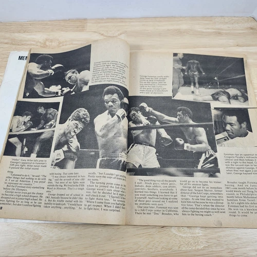 October 1974 Big Book Of Boxing Magazine Foreman Ali Louis Marciano Read Descrip - 画像10/16