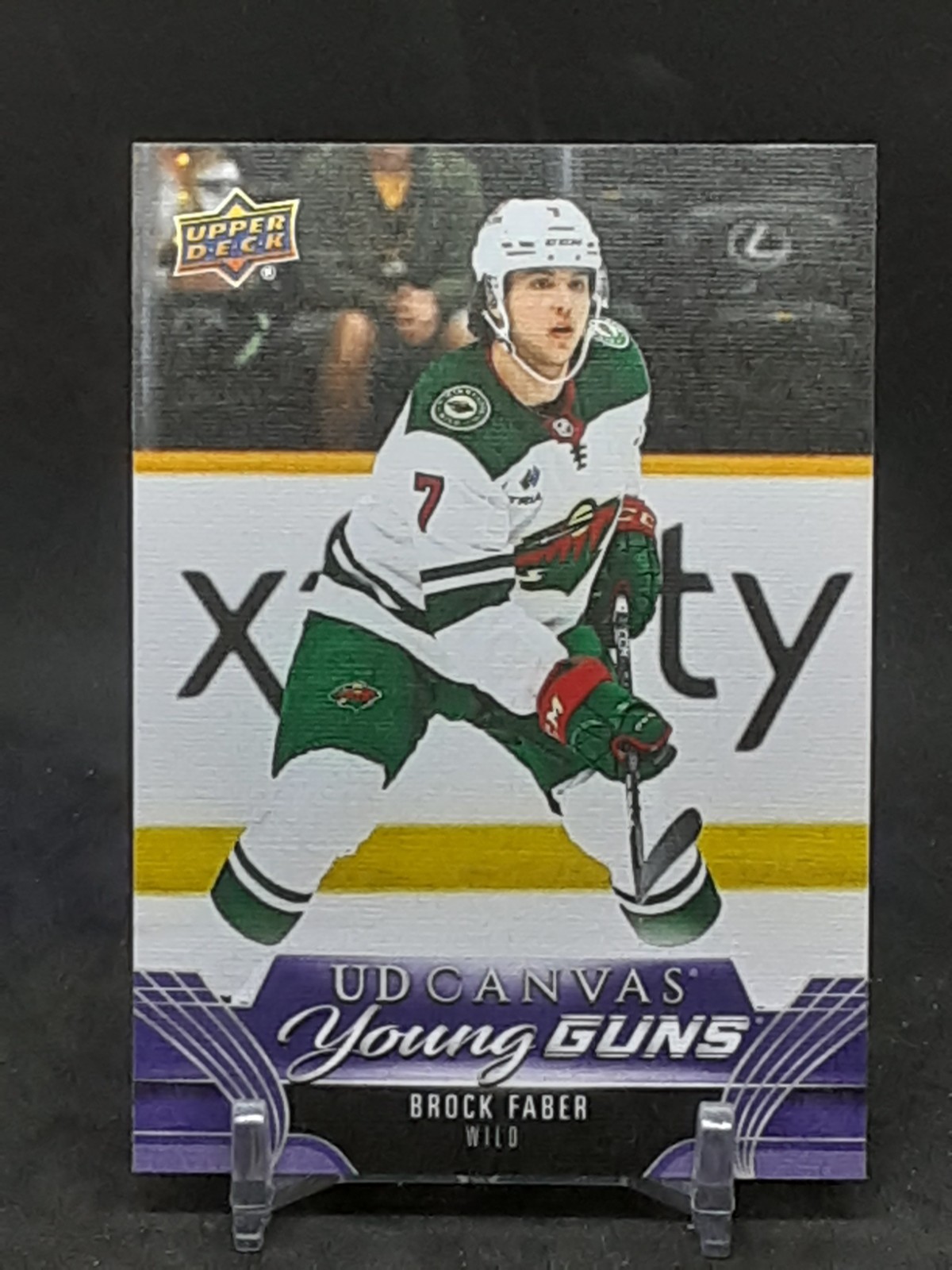 BROCK FABER 2023-24 UPPER DECK UD CANVAS YOUNG GUNS ROOKIE WILD QQ