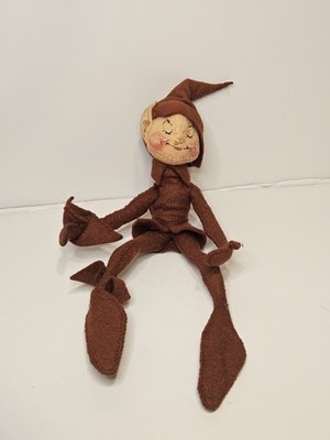 Annalee Doll Fall Elf Brown Posable