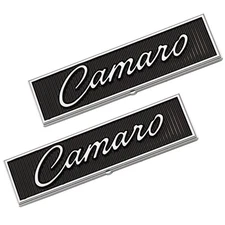 2Pcs Door Panel Emblem Script Standard Interior Trim Badge For Camaro