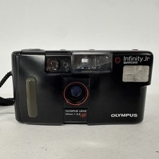 Olympus Infinity Jr. Quartz Date 35mm Point Shoot Film 1:3,5 - FOR PARTS - READ