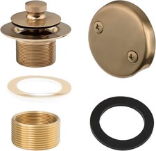 Champagne Bronze Lift Turn Tub Trim 3 x 0.5 x 3 inches,