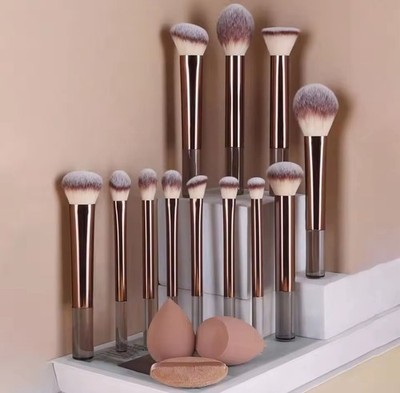 12pcs Professional Makeup Brush Set Eyeshadow Powder Foundation Blush Brushes