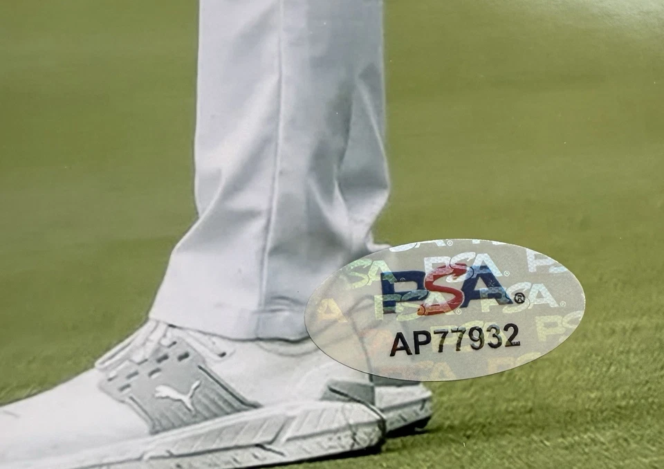 Foto autografada 8x10 assinada por Rickie Fowler PGA Tour Golf Masters PSA DNA CERTIFICADO DE AUTENTICIDADE - Imagem 2 de 3