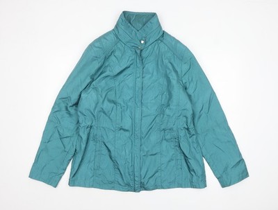 Klass Womens Sea Green Lightweight Zip Jacket Size 16