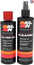 K&N Air Filter Cleaning Kit: Squeeze Bottle Filter Cleaner and Red Oil Kit;