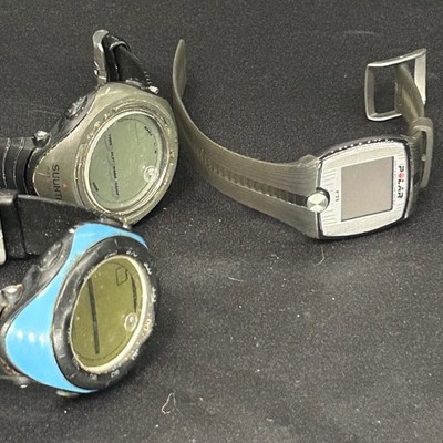 Suunto Vector & Polar FT1 Digital Sports Watch Lot 3pc For Parts As-Is Bundle
