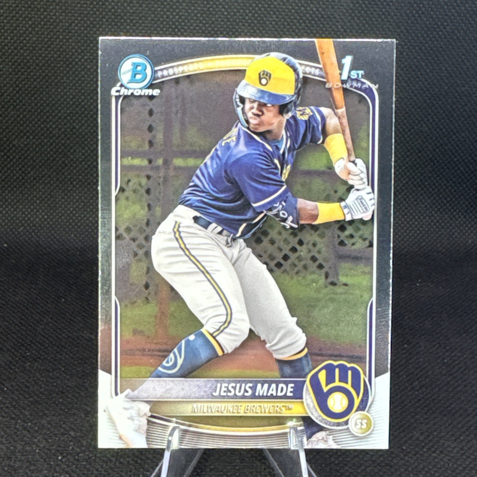2025 Bowman Draft Chrome Prospects 1st Bowman RC Jesus Made Brewers BCP-50