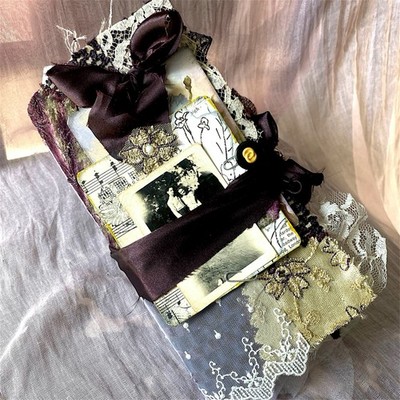 Handmade Dark Academia Junk Journal Vintage Love Story Victorian Romance 90 Page