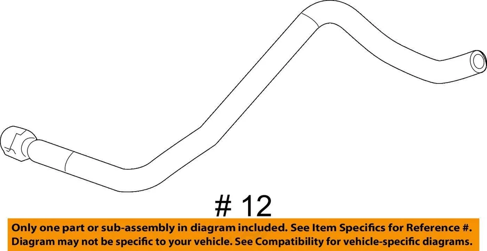 SE ADAPTA A CHEVROLET SATURN MALIBU 2007-2010 MANGUERA AURA P/B BOOS VAC 25775379 - NUEVO Foto 3 de 3