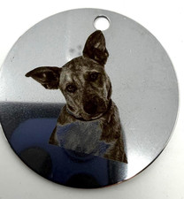 Stainless Steel Round Key Chain, Personalize Picture and/or Text