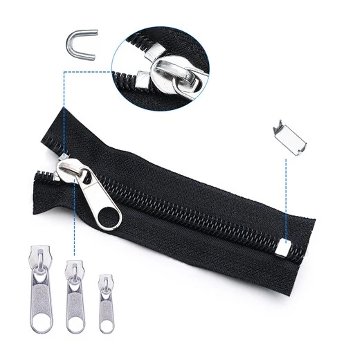 85Pcs Fix Zipper Zip Slider Repair Instant DIY Kit Removable Rescue Replacement image 4