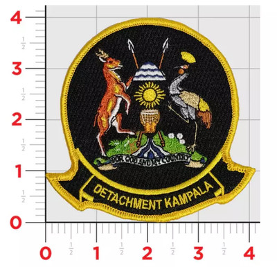 MARINE CORPS BOTSCHAFT KAMPALA UGANDA BESTICKT PATCH KLETTVERSCHLUSS