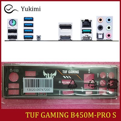 NEW FOR ASUS TUF GAMING B450M-PRO S Ｍotherboard I/O Shield Backplate