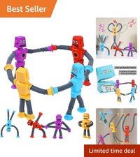 Colorful Suction Cup Robot Toy Set - Perfect Sensory Toys for Autistic Kids