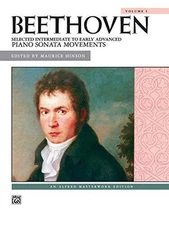 Beethoven -- Selected Intermediate to Early Advanced Piano Sonata Mo - VERY GOOD