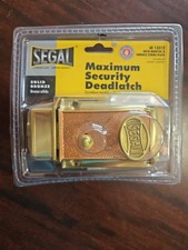Segal SE 13222 SEGAL Rim Deadbolt, Cast Bronze Construction, Polished Brass-Plat
