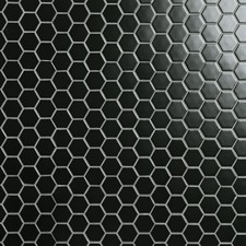 Ackland AKM-P-2X2HXM-CA 11" x 13" Porcelain Geometric Floor and - Lume Caviar