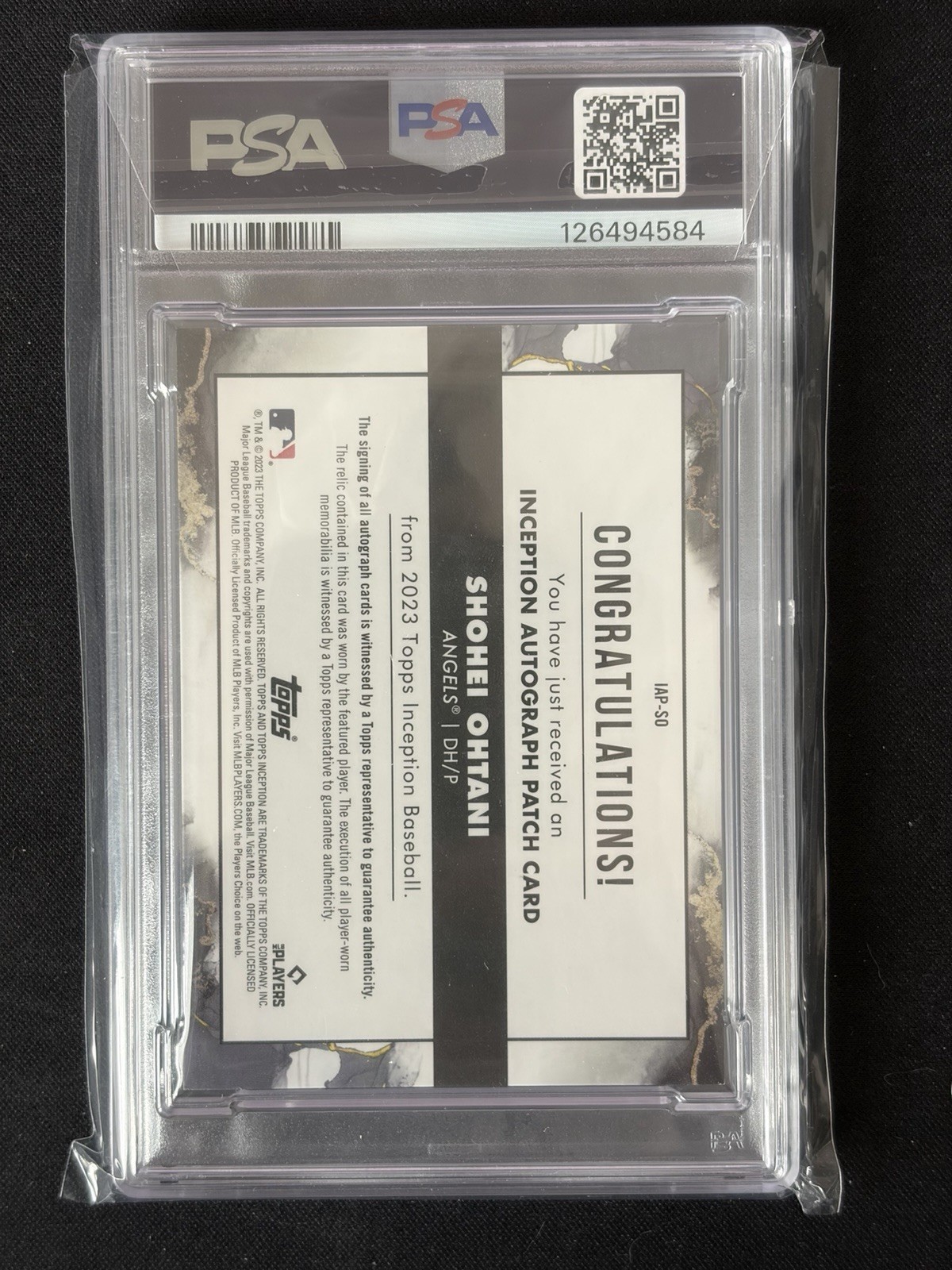 2023 Topps Inception Shohei Ohtani Patch AUTO /99 PSA 9 RARE 🔥 LOW POP 🔥  view 3