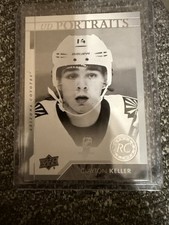 2017-18 Upper Deck Portraits Rookie Card of Clayton Keller