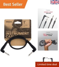 Professional 1 ft D&rsquo;Addario Guitar Patch Cable - Reliable Right Angle Design