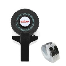 Manual 3D Embossing Label Maker Typewriter Printer DIY Machine With Free 2 Tapes