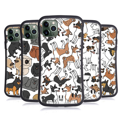 HEAD CASE DOG BREED PATTERNS 5 HYBRID-SCHUTZHÜLLE FÜR APPLE iPHONES HANDYS