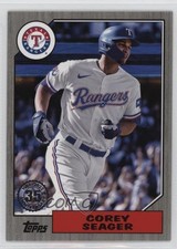 2022 Series 2 1987 Topps Baseball Black 298/299 Corey Seager #87TB-20 16k2