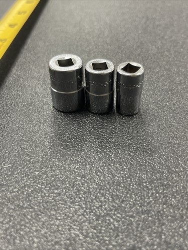 Snap-On 3 pc 1/4 drive double square 8pt Socket Set 3/8, 5/16, 1/4 TM - Picture 5 of 6