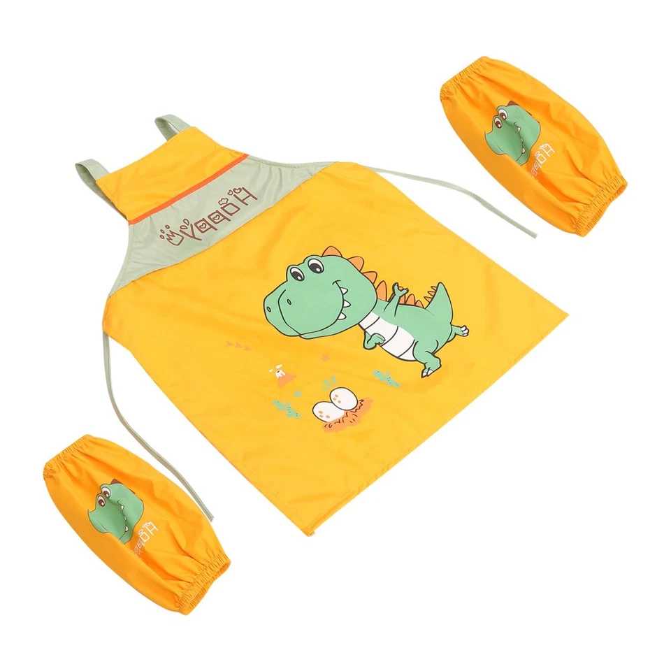 1 ensemble de tabliers de dessin animé dinosaure pour tout-petits, tabliers de - Photo 3/4