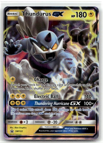 Thundurus GX - SM133 #SM133 (Holo) (LP) SM Promos SMP Pokemon