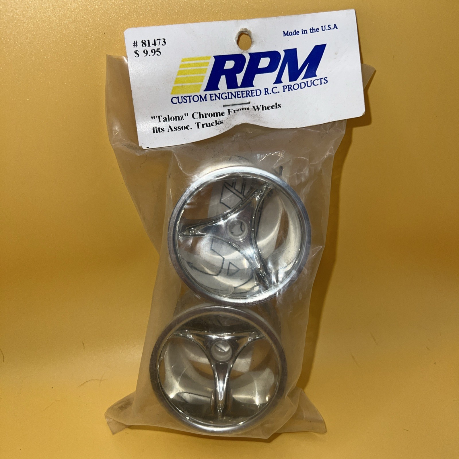 RPM 81473 &ldquo;TALONZ&rdquo; Chrome Front Wheels Fit Associated Tr