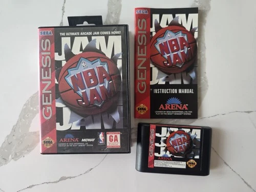 NBA Jam Sega Genesis CIB Complete TESTED