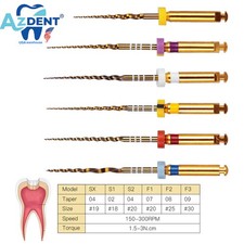 Dental Endodontic X-Pro Gold Taper Rotary Niti Files Endo Tip Assorted 25mm