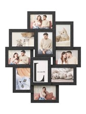10 Pack 4x6 Black Collage Picture Frames Wall Gallery Photo Frame Set