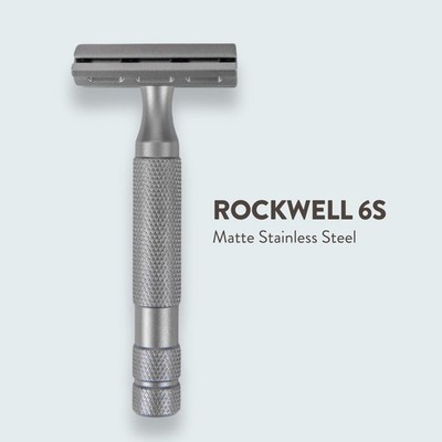 FACTORY NEW Rockwell 6S Safety Razor Adjustable 6 Shave Settings Stainless Steel