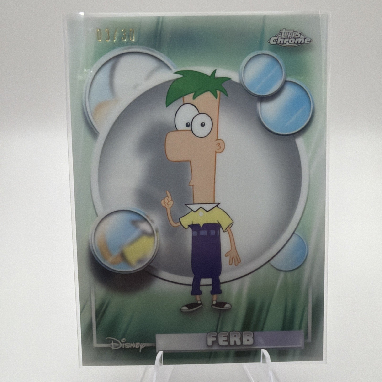 2026 Topps Disney Chrome - (Ferb) #116 (Phineas and Ferb) Pearl Refractor 03/30