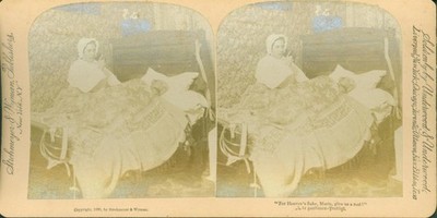13813907 - For Heavens Sake Maria give us a rest Gardinenpredigt CDV Stereobild