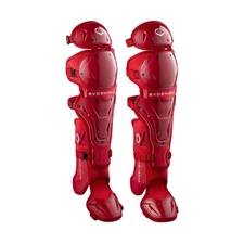 Evoshield PRO-SRZ 2.0 Fastpitch Softball Catcher's Leg Guards - Scarlet