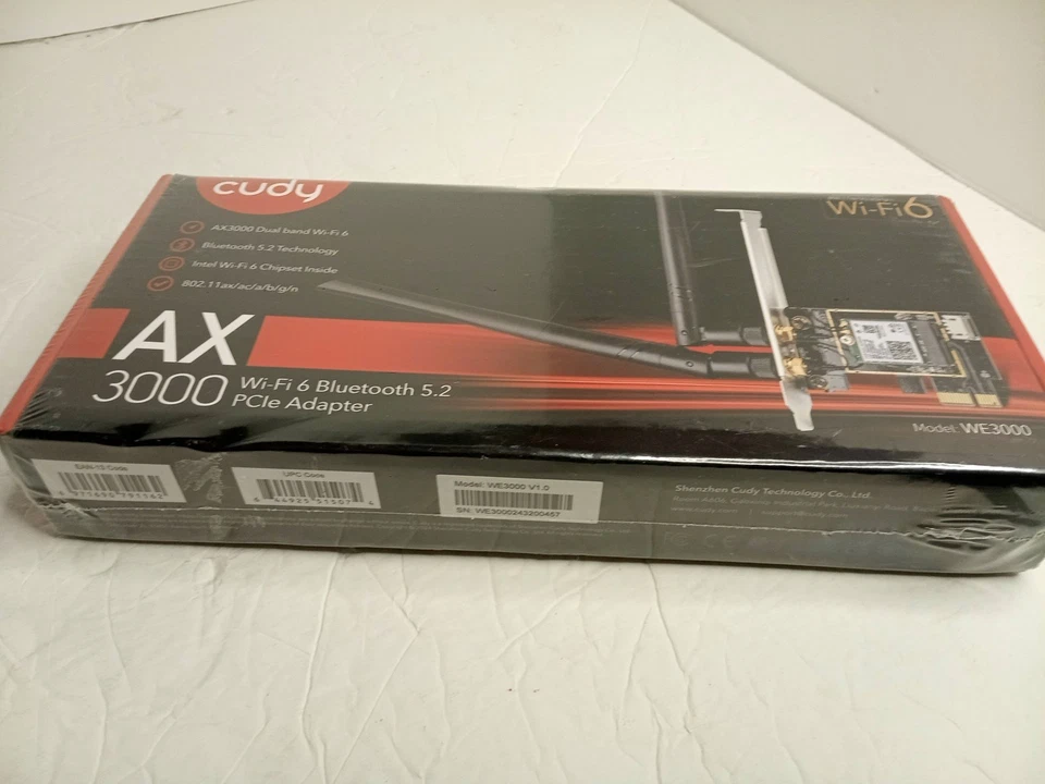 Cudy AX 3000 Wi-Fi 6 Bluetooth 5.0 PCIe Adapter WE3000 1.0 - NEW SEALED UNOPENED - Image 2 of 4