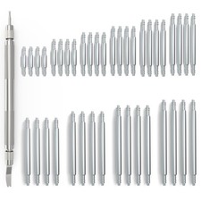 40pcs Stainless Steel Watch Band Pins Spring Bars Assorted 1.5mm 1.8mm Kit Set