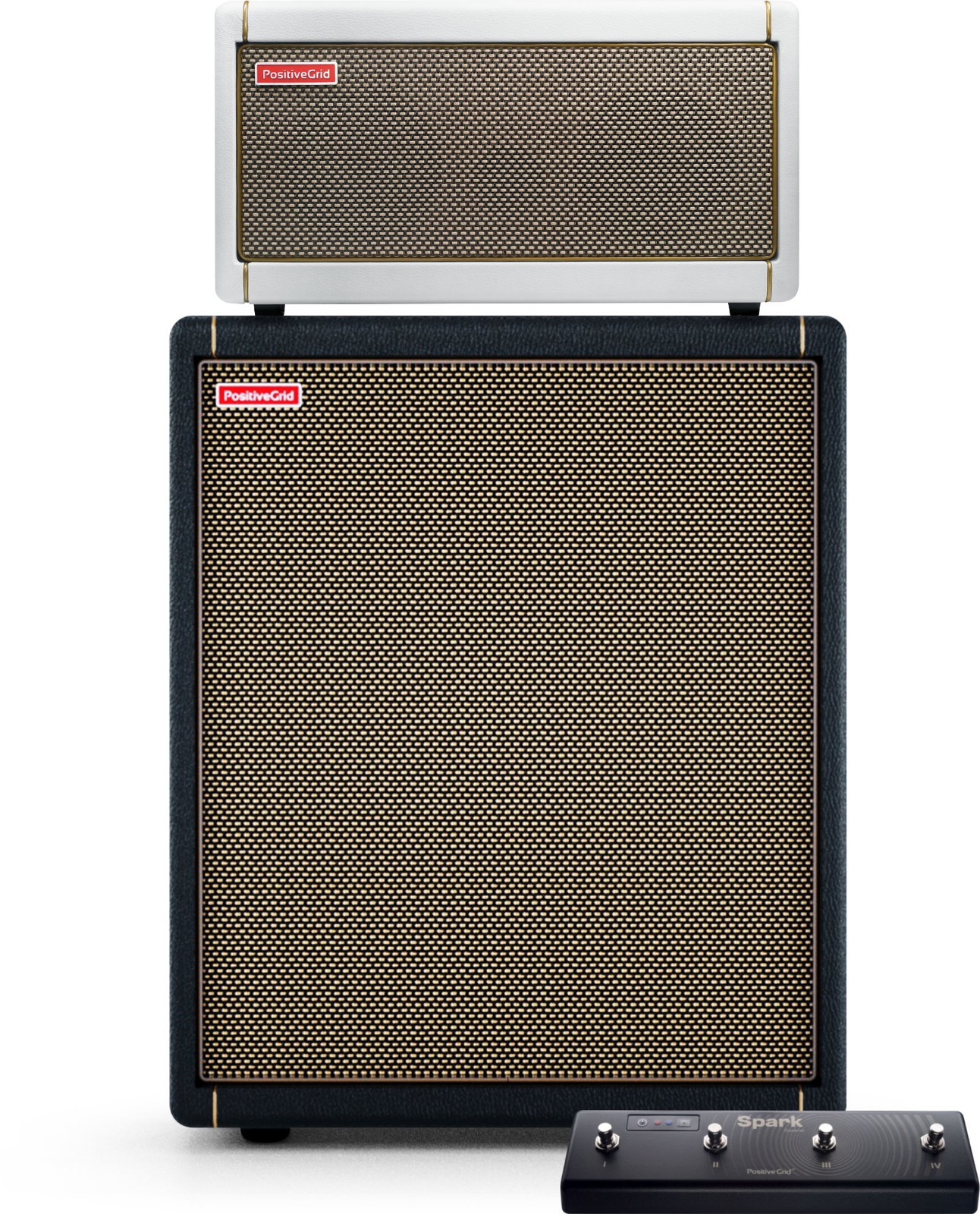 Положительная решетка Spark Pearl Cab Set Gitarre Bass Verstärker Turm Box Fußschalter