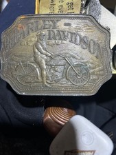 Collectors Harley Davidson Motorcycles Montauk Silver Co Belt Buckle,  England