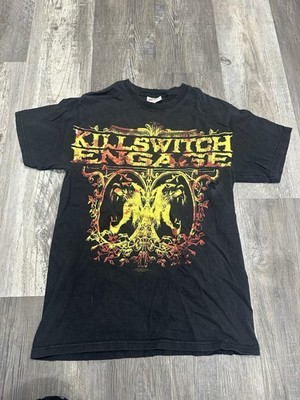 Killswitch Engage Shirt Mens Medium Black Yellow Red 2008 Concert Metal Band