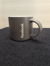 Facebook Grey Ceramic Coffee Mug Pre-owned (JK)