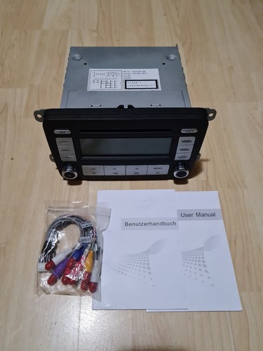 Volkswagen VW RCD 300 Schwarz Silber Autoradio Display OHNE CODE