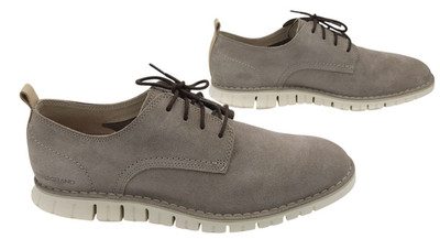 Cole Haan Shoes Mens Size 10.5M Zerogrand Loafers Oxford Soft Suede Gray C21356