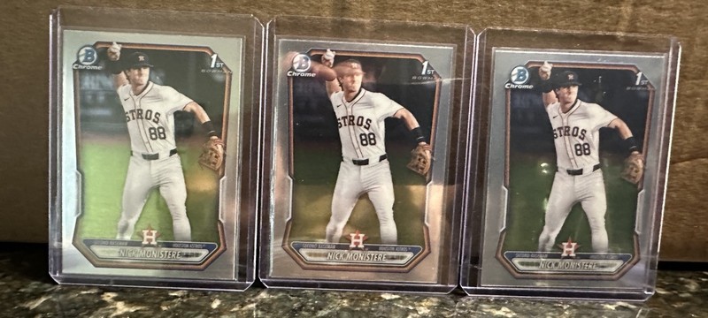 2026 Bowman Chrome 1st Nick Monistere 3X Base Houston Astros